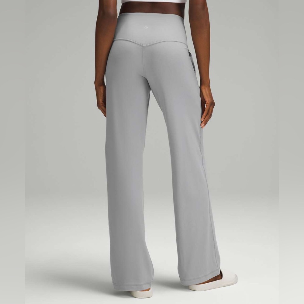 Lululemon high rise wide leg align pant size 4 in rhino grey